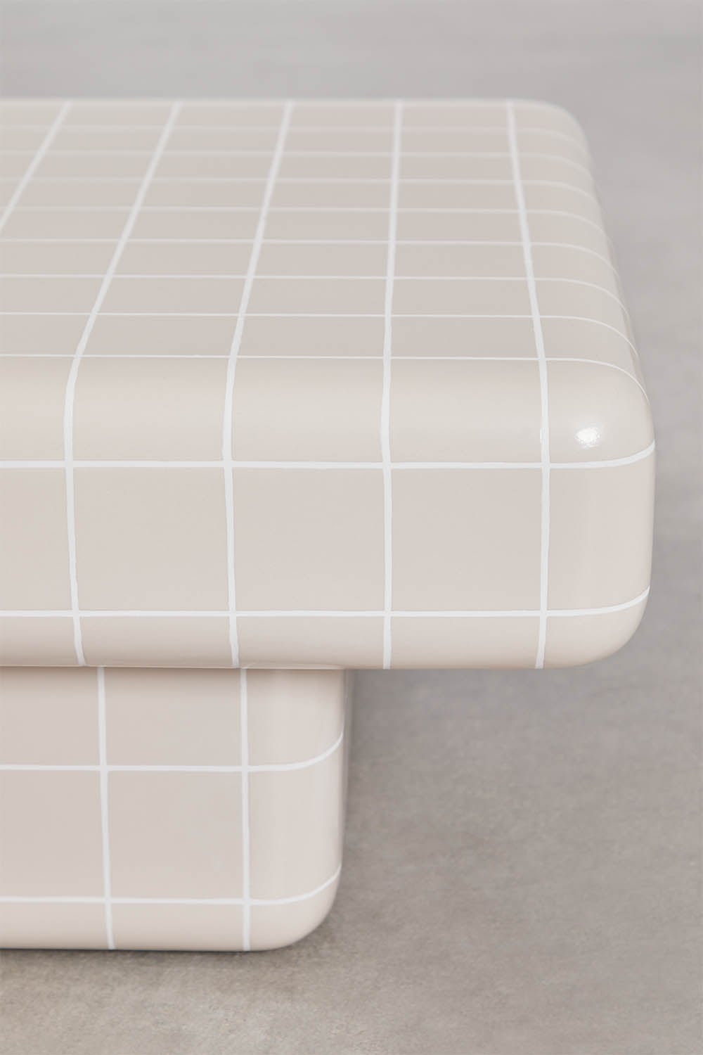 CERO Rectangular Outdoor Coffee Table, beige cement (1 variant)
