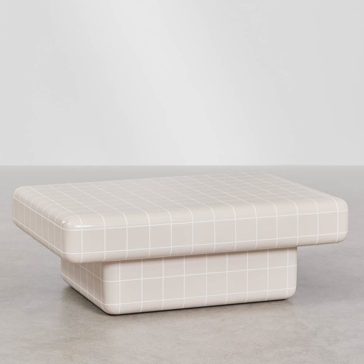 CERO Rectangular Outdoor Coffee Table, beige cement (1 variant)
