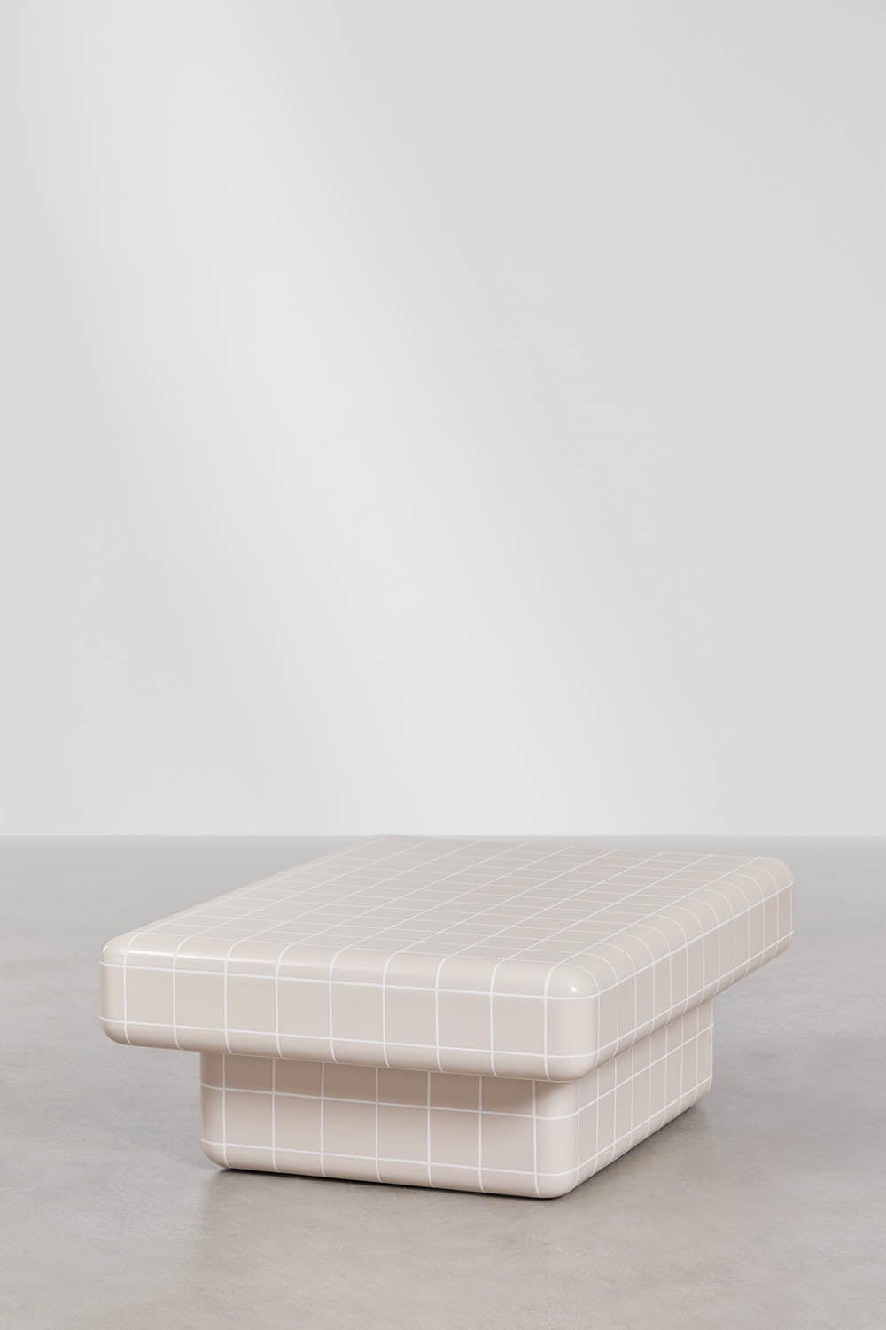 CERO Rectangular Outdoor Coffee Table, beige cement (1 variant)