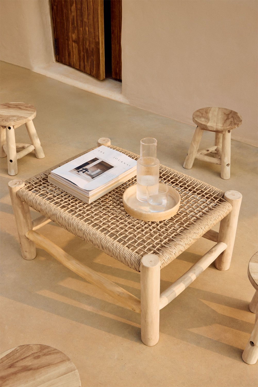 Āra kafijas galdiņš TEAK, tīkkoks
