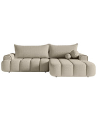 Kampinė sofa-lova DANDELINO, šviesiai smėlinė, dešinė