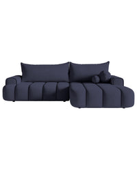 Kampinė sofa-lova DANDELINO, tamsiai mėlyna, dešinė