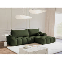 Kampinė sofa-lova DANDELINO, chaki, dešinė