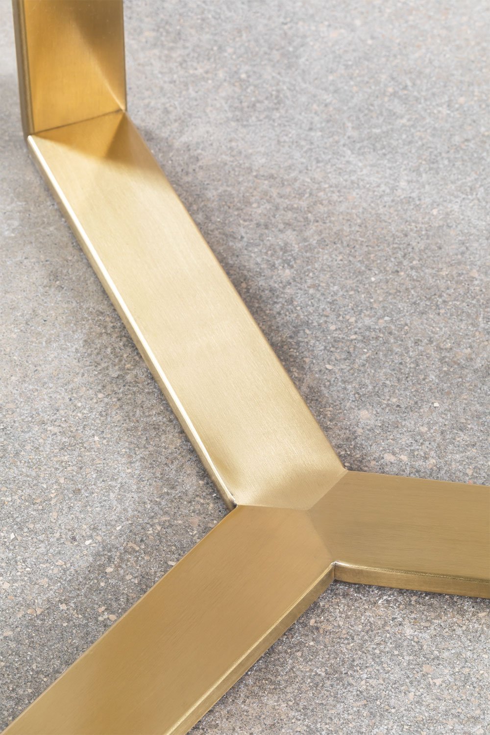 Šoninis staliukas AELDUA, stiklas ir plienas