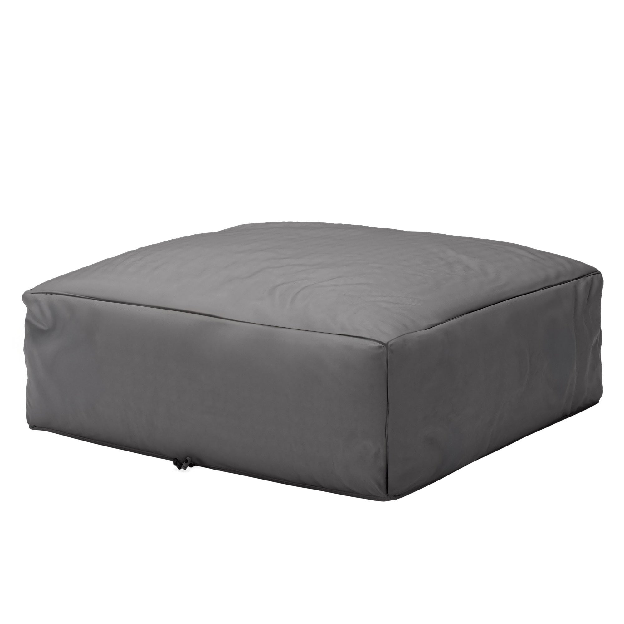 Pouffe ZILIST, grey, with cover