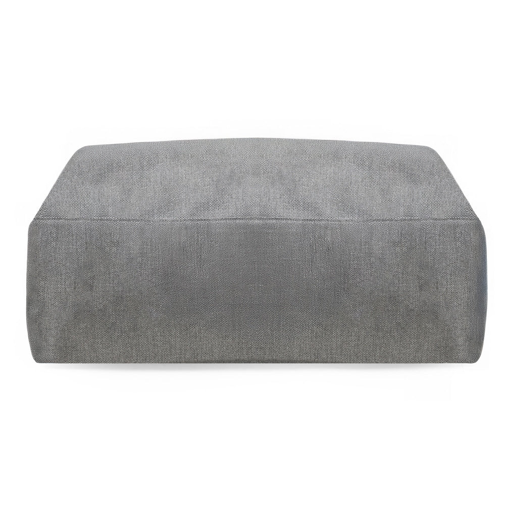 Pouffe ZILIST, grey, with cover