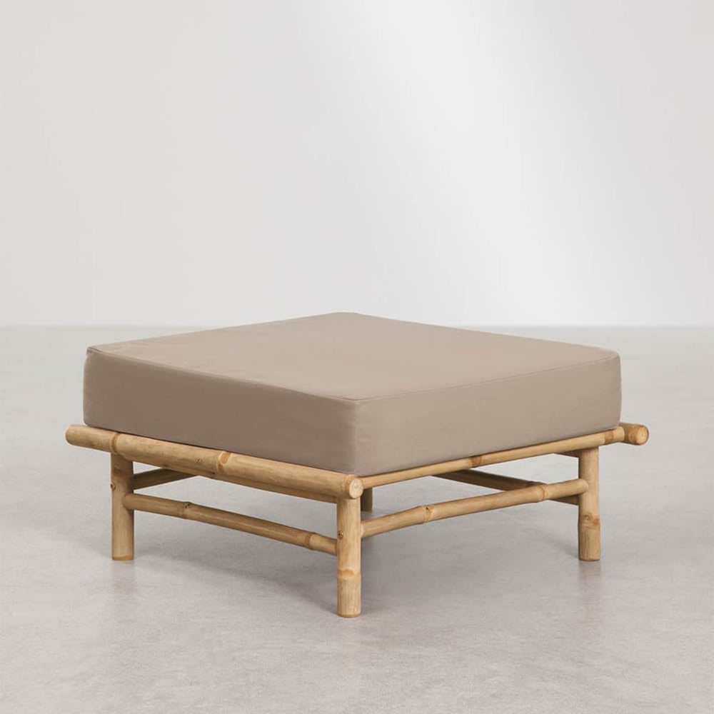 Pouf BAMBUS, mocha brown