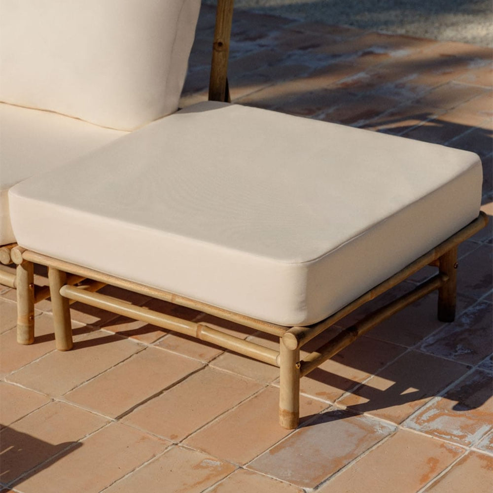 Pouf BAMBUS, white