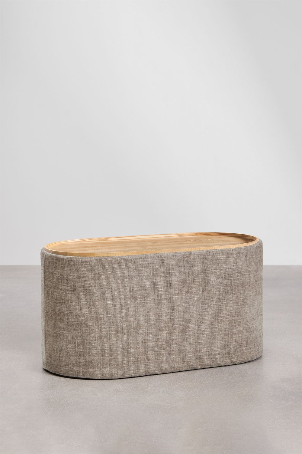 Pufas LUNUERO, pilkas 70 cm