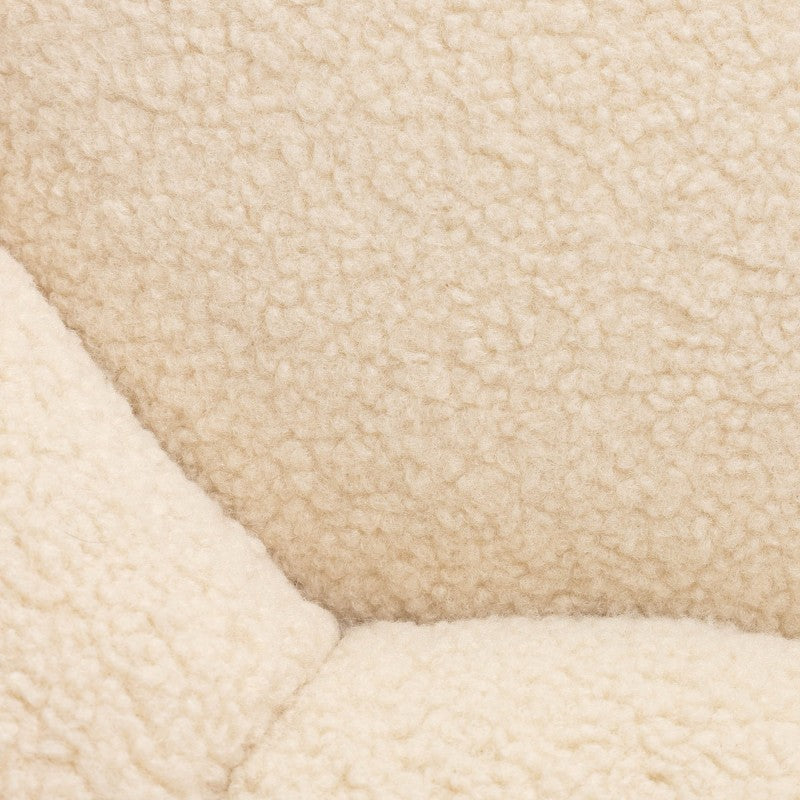 Pufas PERUGINA, smėlio, boucle