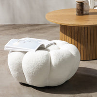 Pufas PERUGINA, baltas, boucle