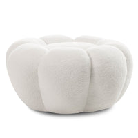 Pufas PERUGINA, baltas, boucle