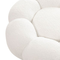 Pufas PERUGINA, baltas, boucle
