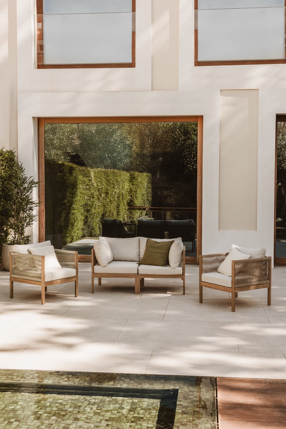 Outdoor furniture set PARMA, Gardenia white