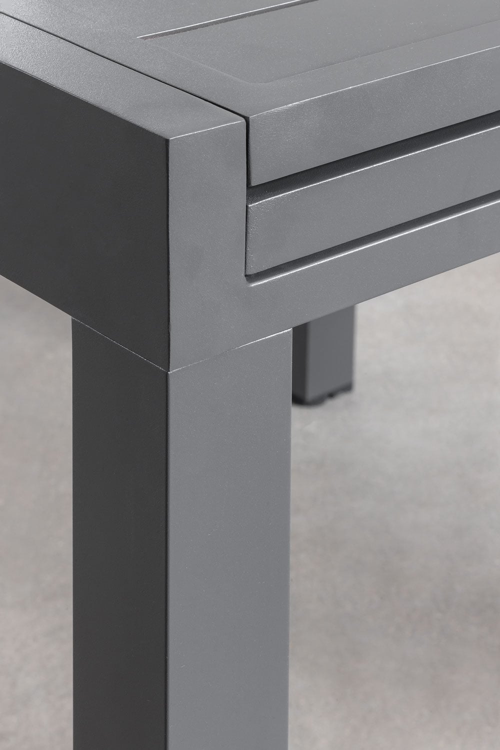 Outdoor table STARMI, square, extendable, graphite grey