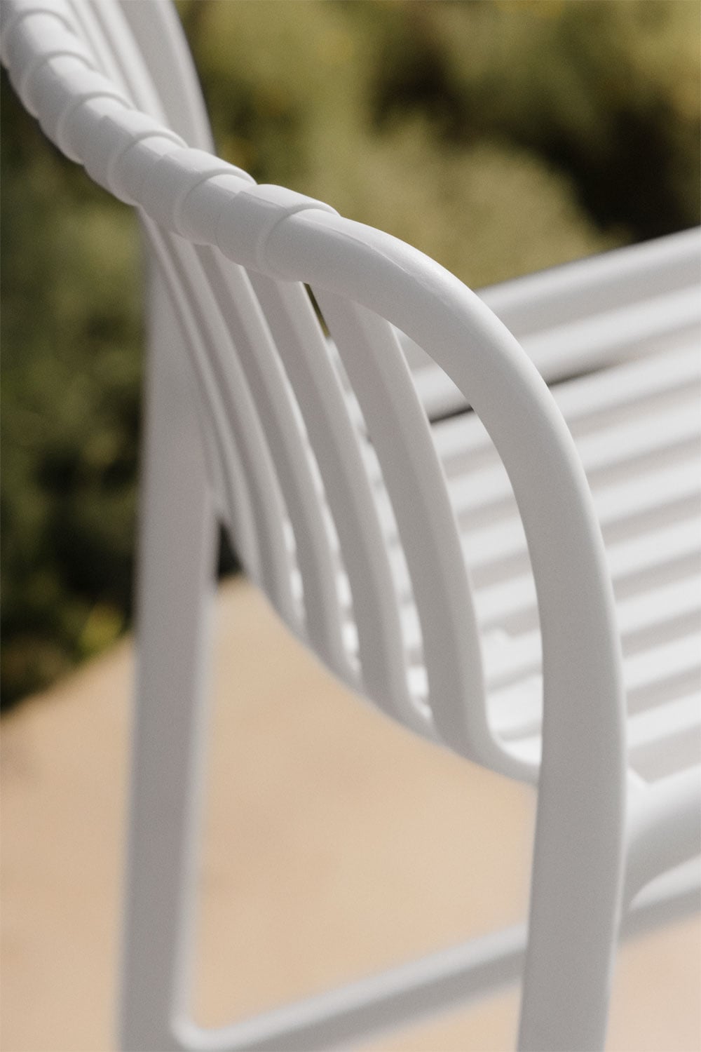 WENDELL Outdoor High Chair, white, 75 cm