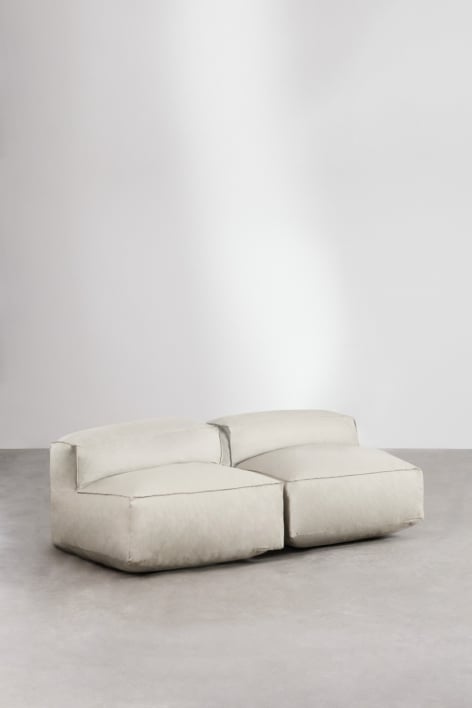 Lauko dvivietė sofa ALBA, kreminė