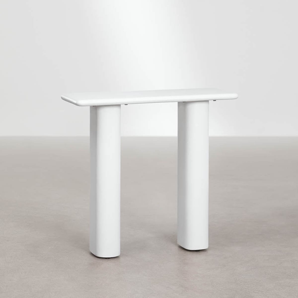 Outdoor console TIENA, cement, white
