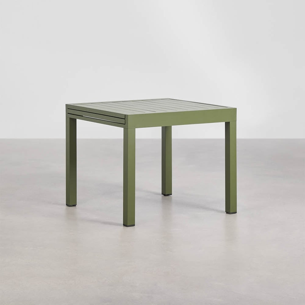 Outdoor table STARMI, square, oiled green