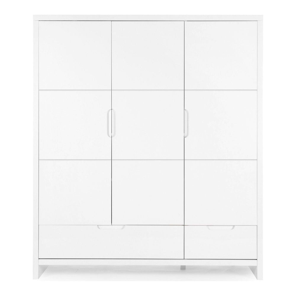"Quadro" 3 - jų Durų Spinta, Balta Spalva - Namų Idėja