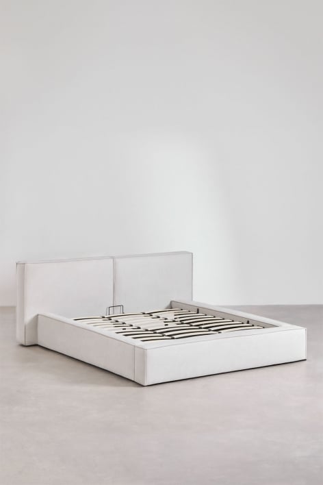 Bedside table MIGARO, metal, light color