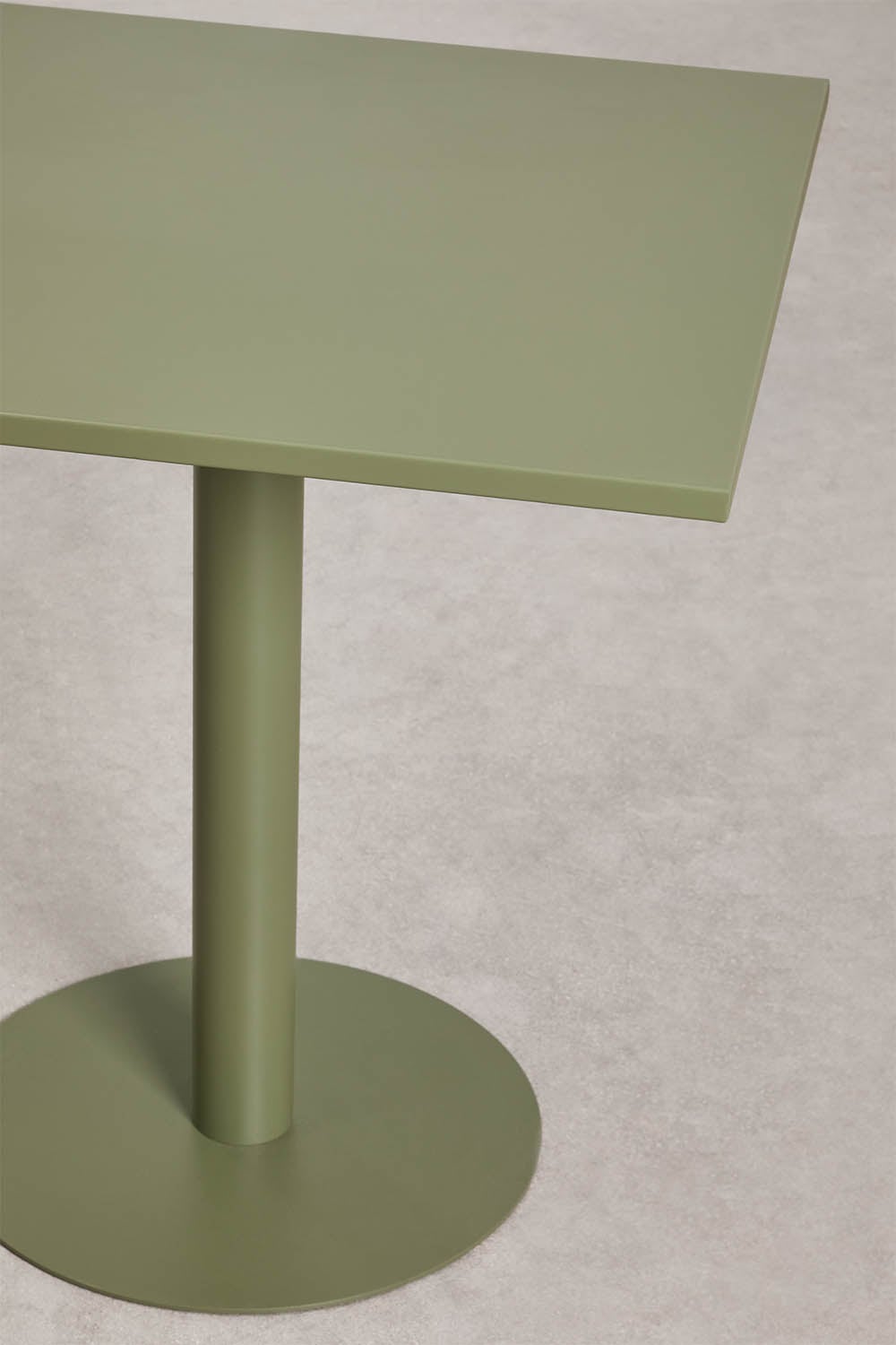Square table MINTO, olive green