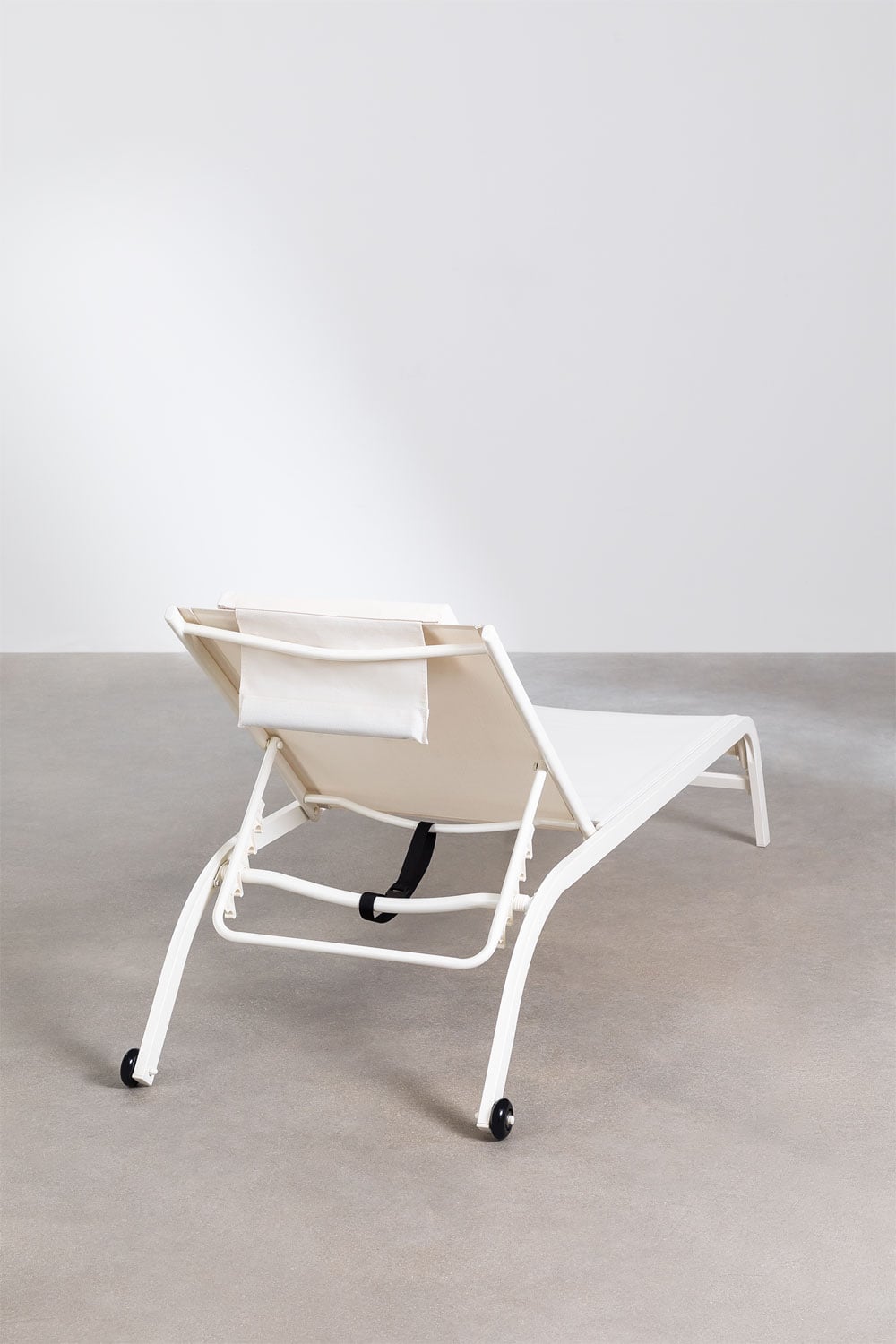 Outdoor lounger THERYS, white