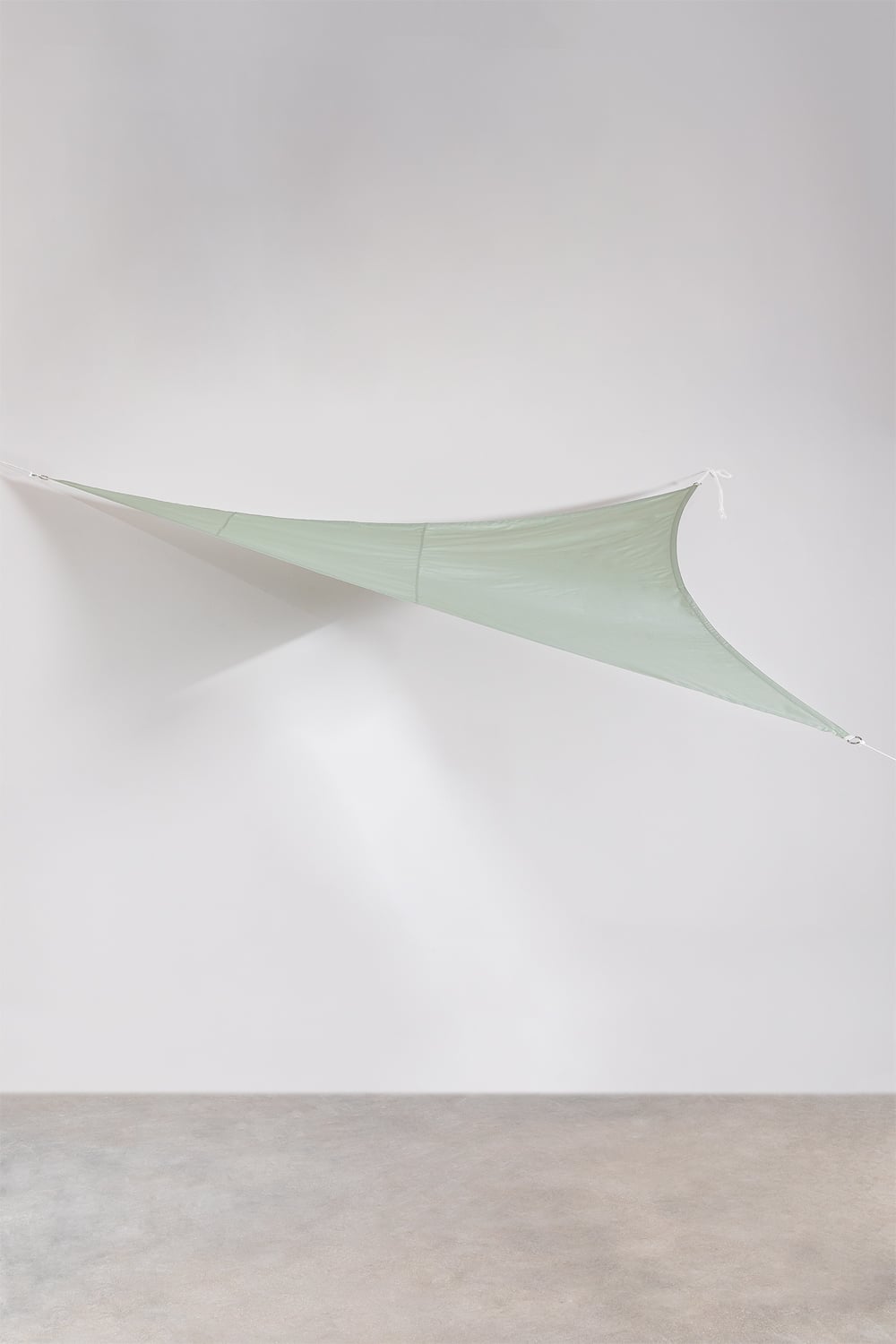 Triangular outdoor awning URUJULA, greenish