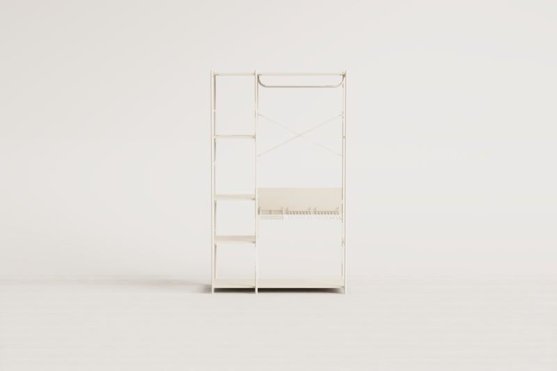 Atvērts skapis PENUUNO 200x120 cm, metāls
