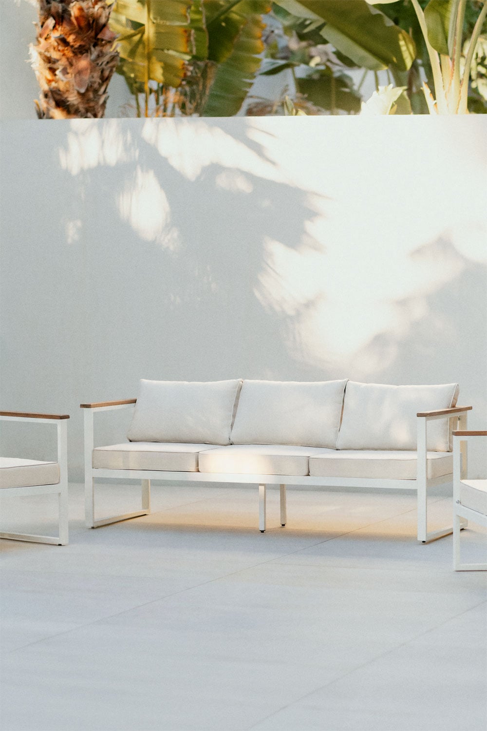 Sofa ALCANTO, three-seater, white