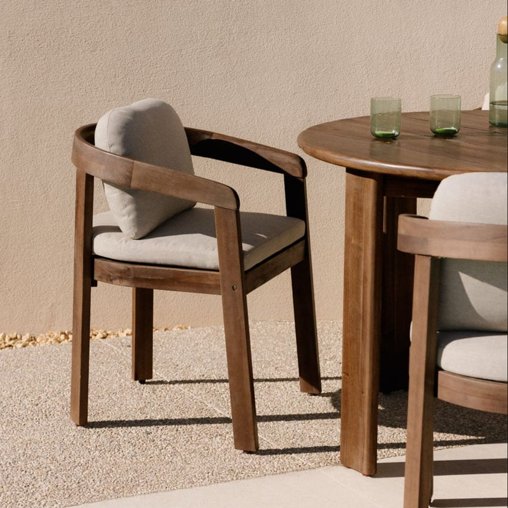 Outdoor chair ULENO, acacia wood, dark acacia