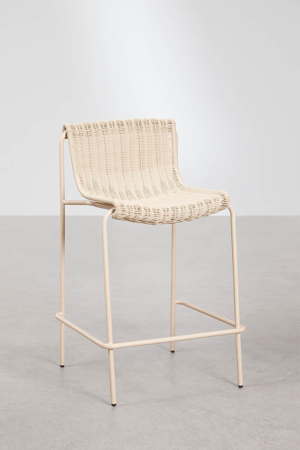 Aukšta kėdė VENTARO be porankių, kreminė, 65 cm