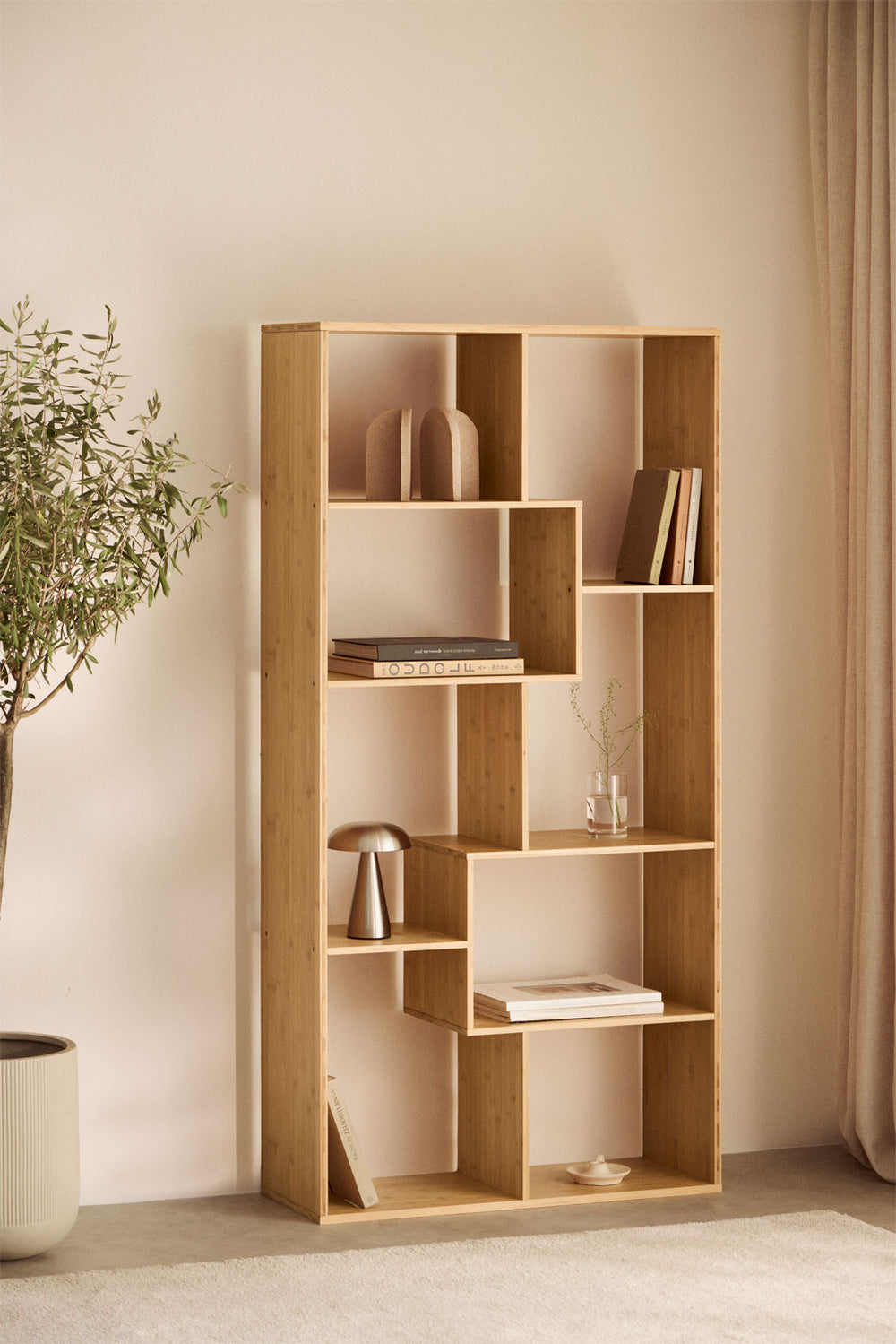 Modulinė sofa KOKETERA, rūdžių spalvos šenilas, 4 dalys, 356 cm