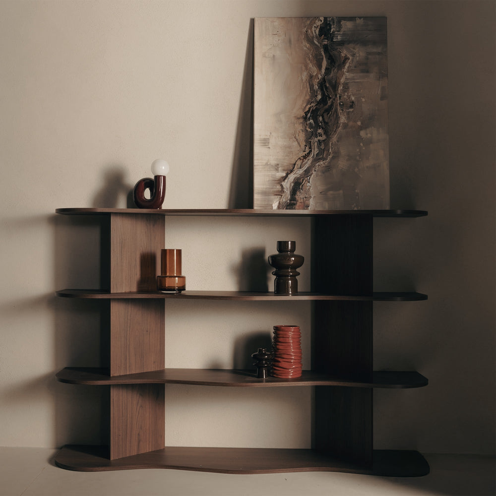 SELENE shelf, low, oreho vila, wavy