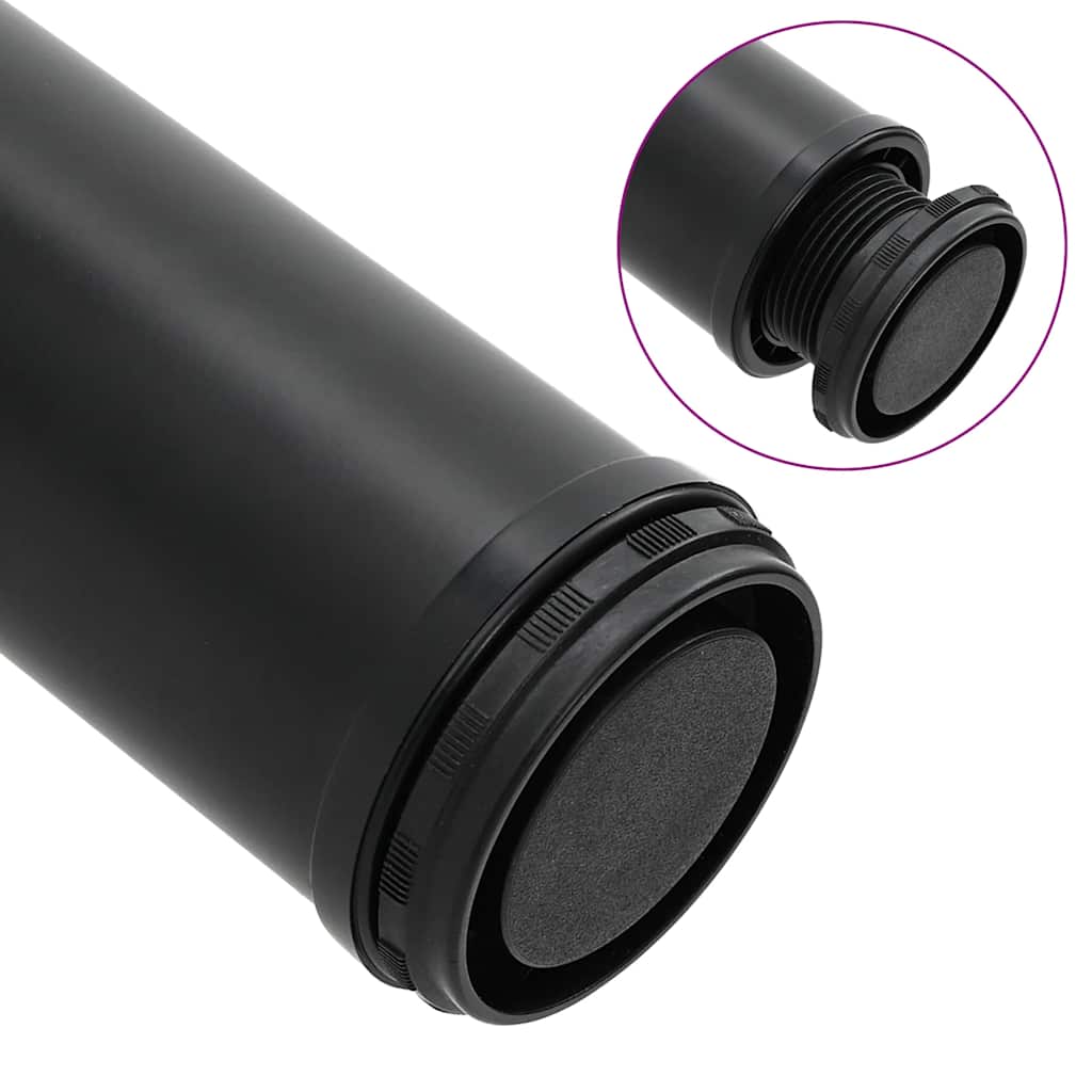 Reguliuojamo aukščio stalo kojos, 4vnt., juodos spalvos, 1100mm - Namų Idėja