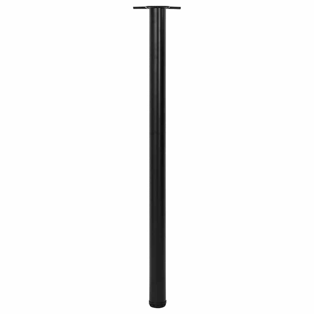 Reguliuojamo aukščio stalo kojos, 4vnt., juodos spalvos, 1100mm - Namų Idėja