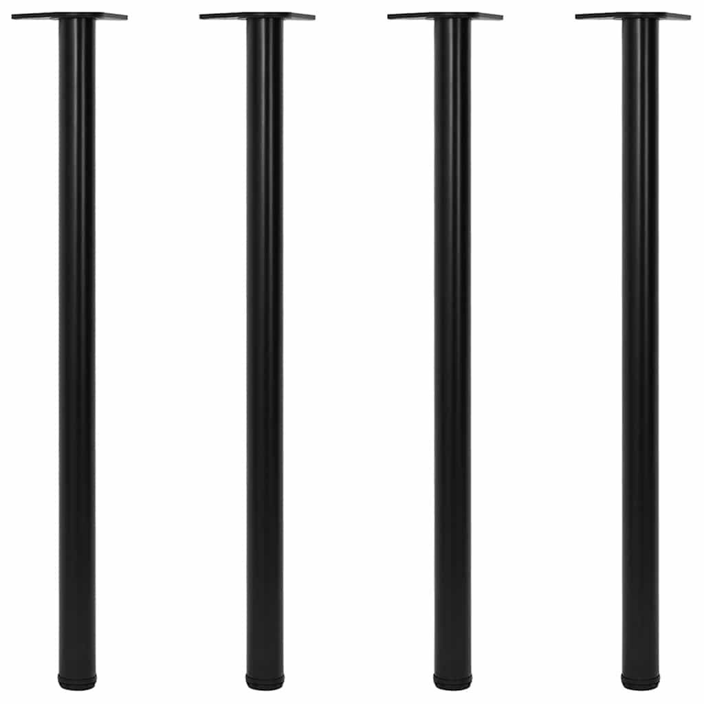 Reguliuojamo aukščio stalo kojos, 4vnt., juodos spalvos, 1100mm - Namų Idėja