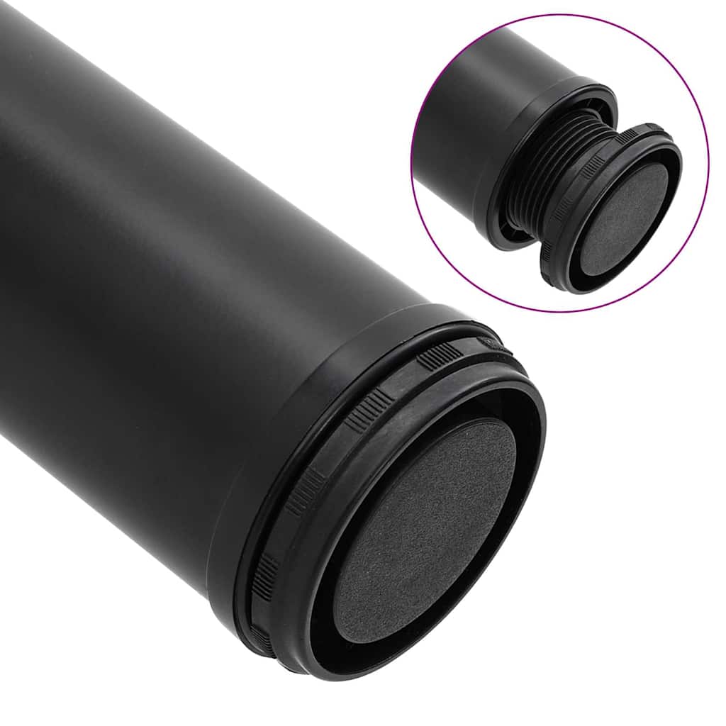 Reguliuojamo aukščio stalo kojos, 4vnt., juodos spalvos, 710mm - Namų Idėja