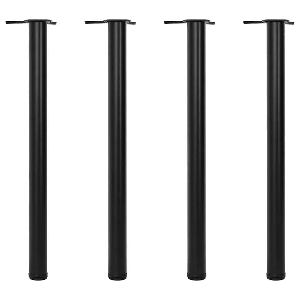 Reguliuojamo aukščio stalo kojos, 4vnt., juodos spalvos, 870mm - Namų Idėja
