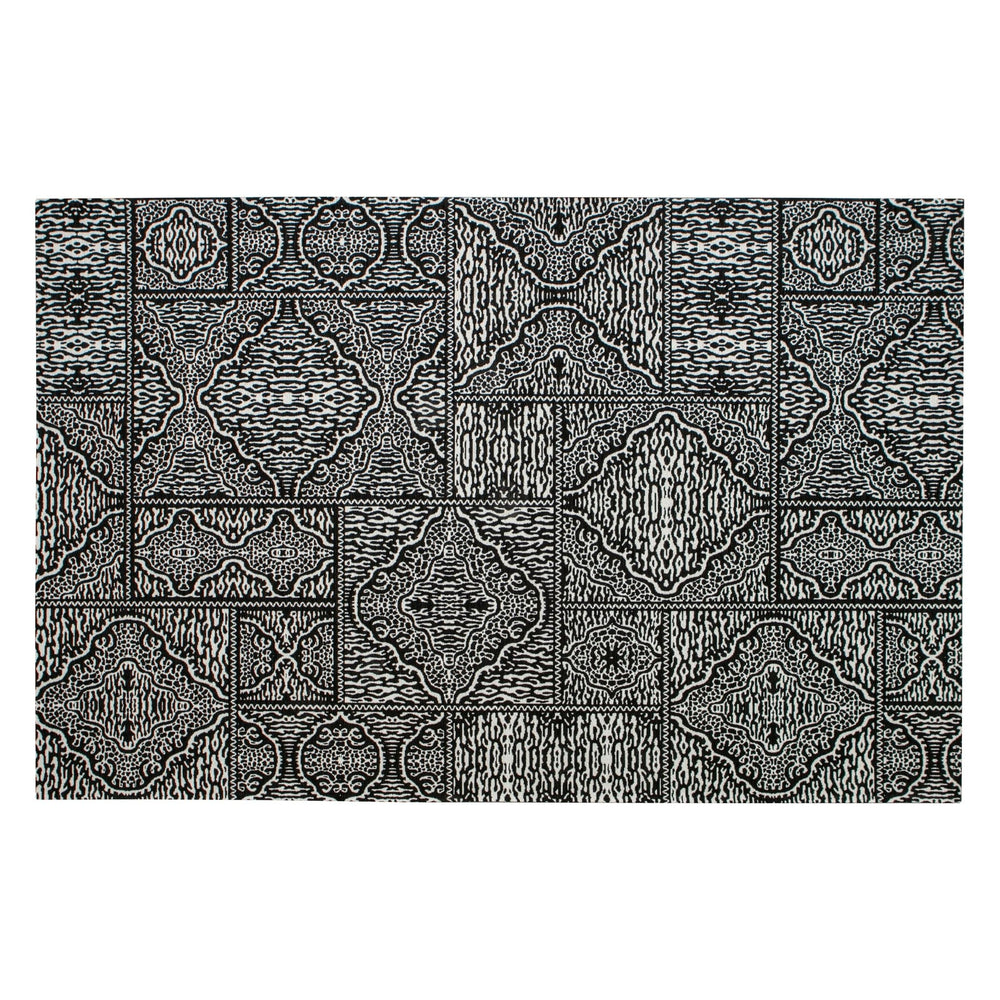 "RENNA" kilimas, juoda/balta spalva, 200x300 cm - Namų Idėja