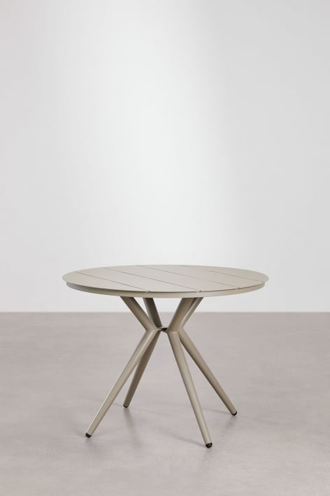 Stackable outdoor chair FLORA, Light grey