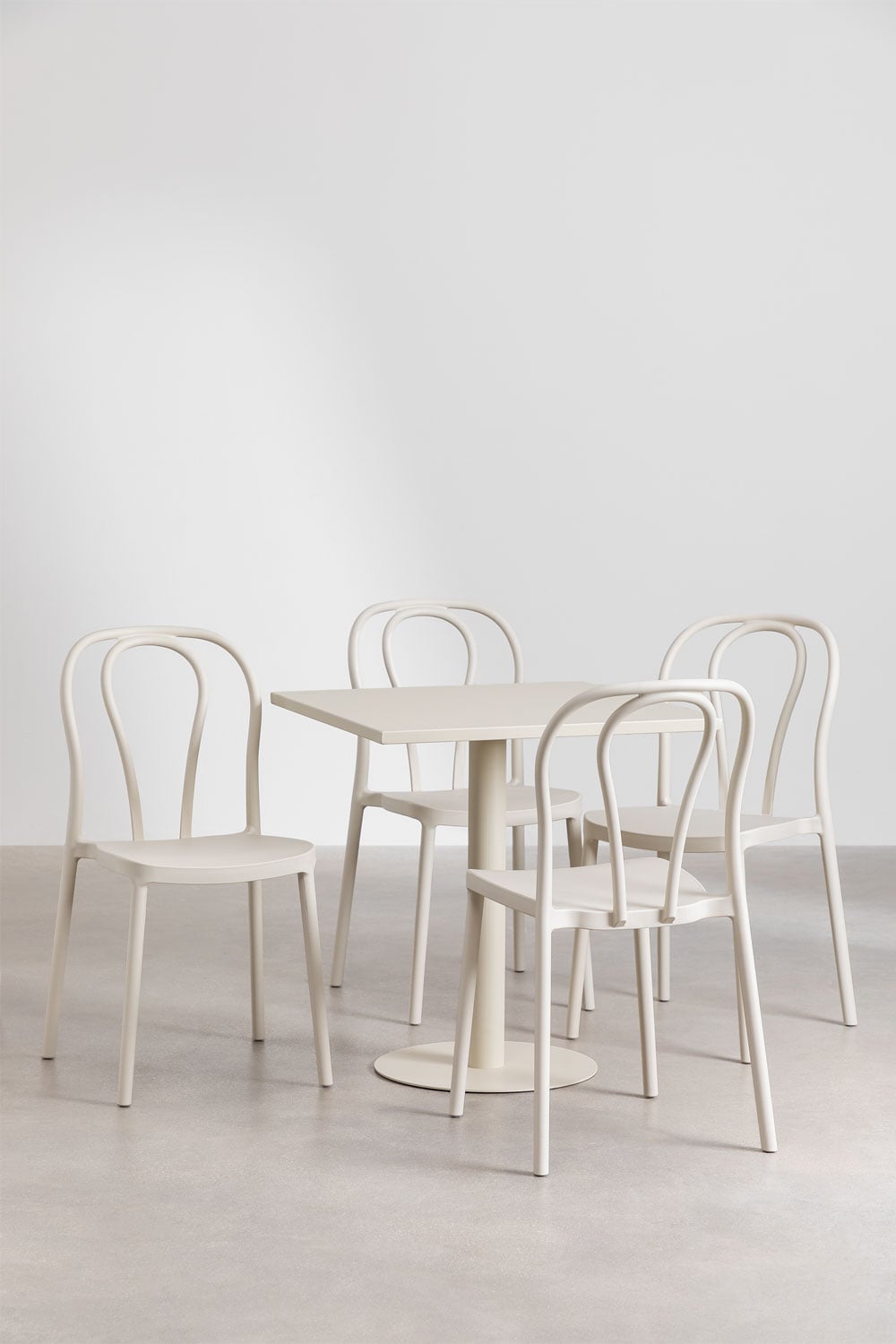 Outdoor furniture set MIZZI, 5 pieces, graphite grey
