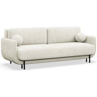 Sofa-lova OVALS, kreminė pinta