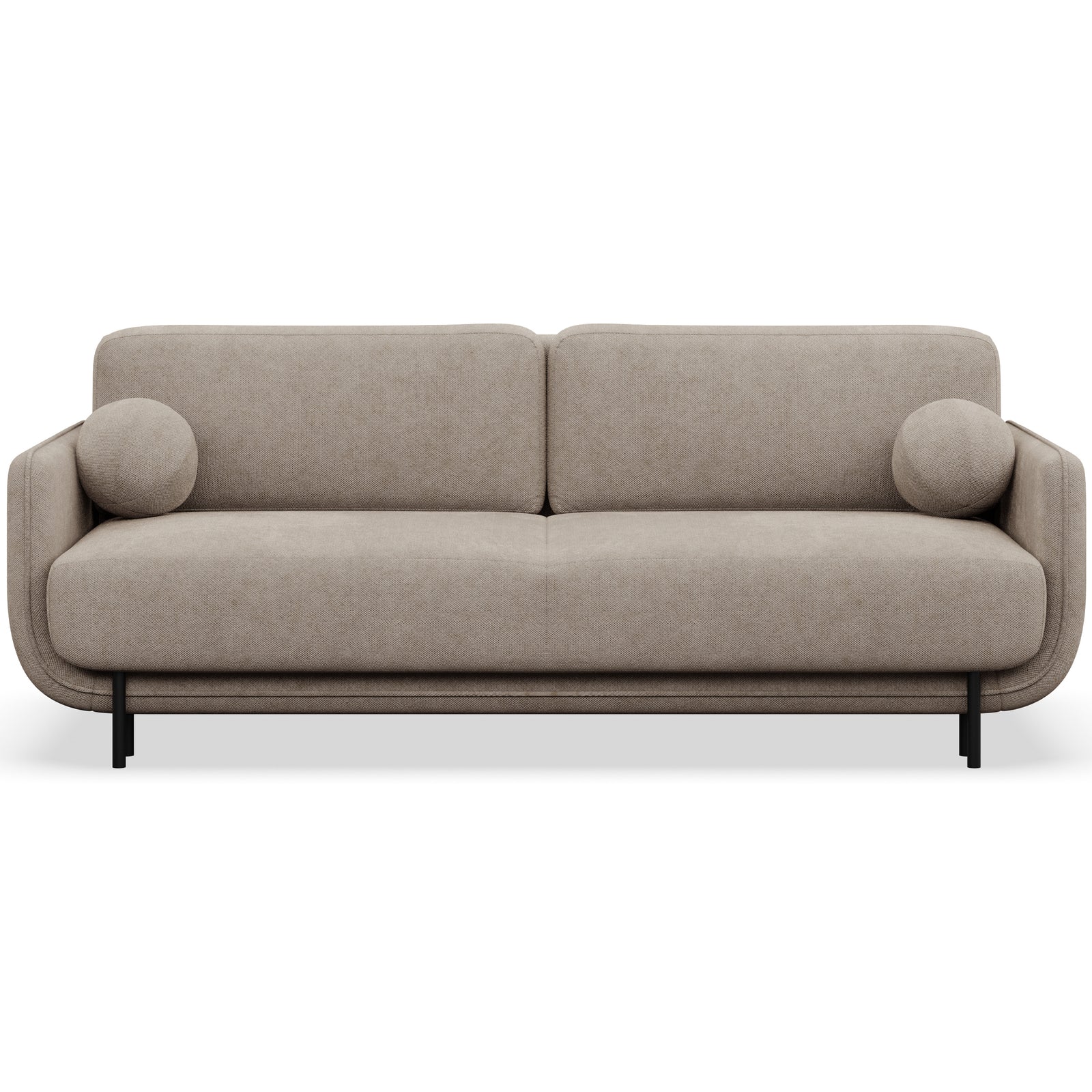 Sofa-lova OVALS, smėlinė pinta