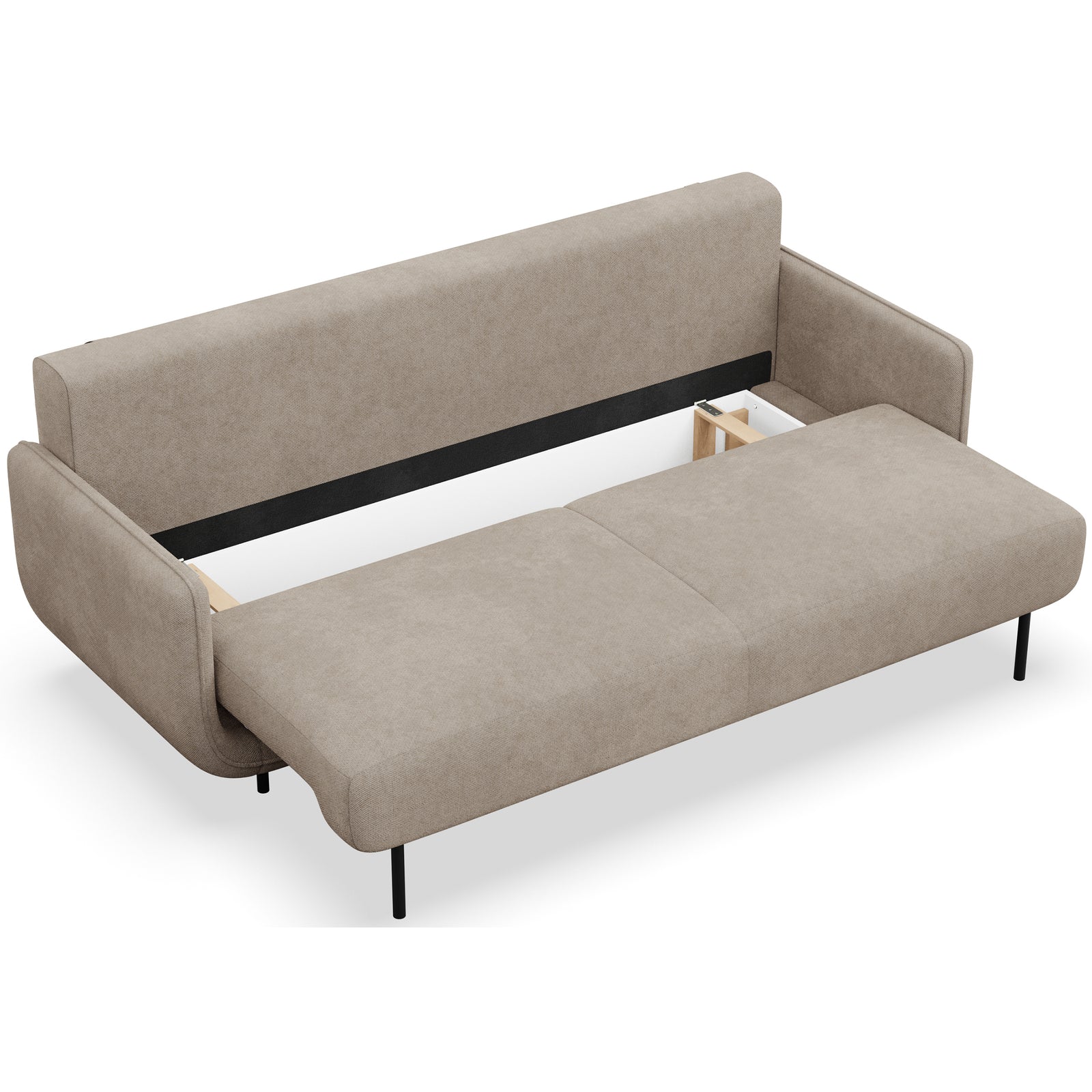 Sofa-lova OVALS, smėlinė pinta