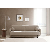 Sofa-lova OVALS, smėlinė pinta