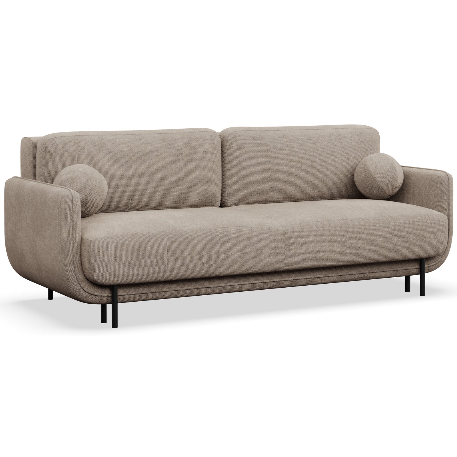 Sofa-lova OVALS, smėlinė pinta