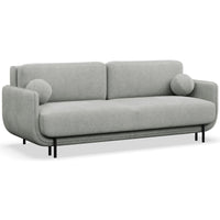 Sofa-lova OVALS, šviesiai pilka pinta