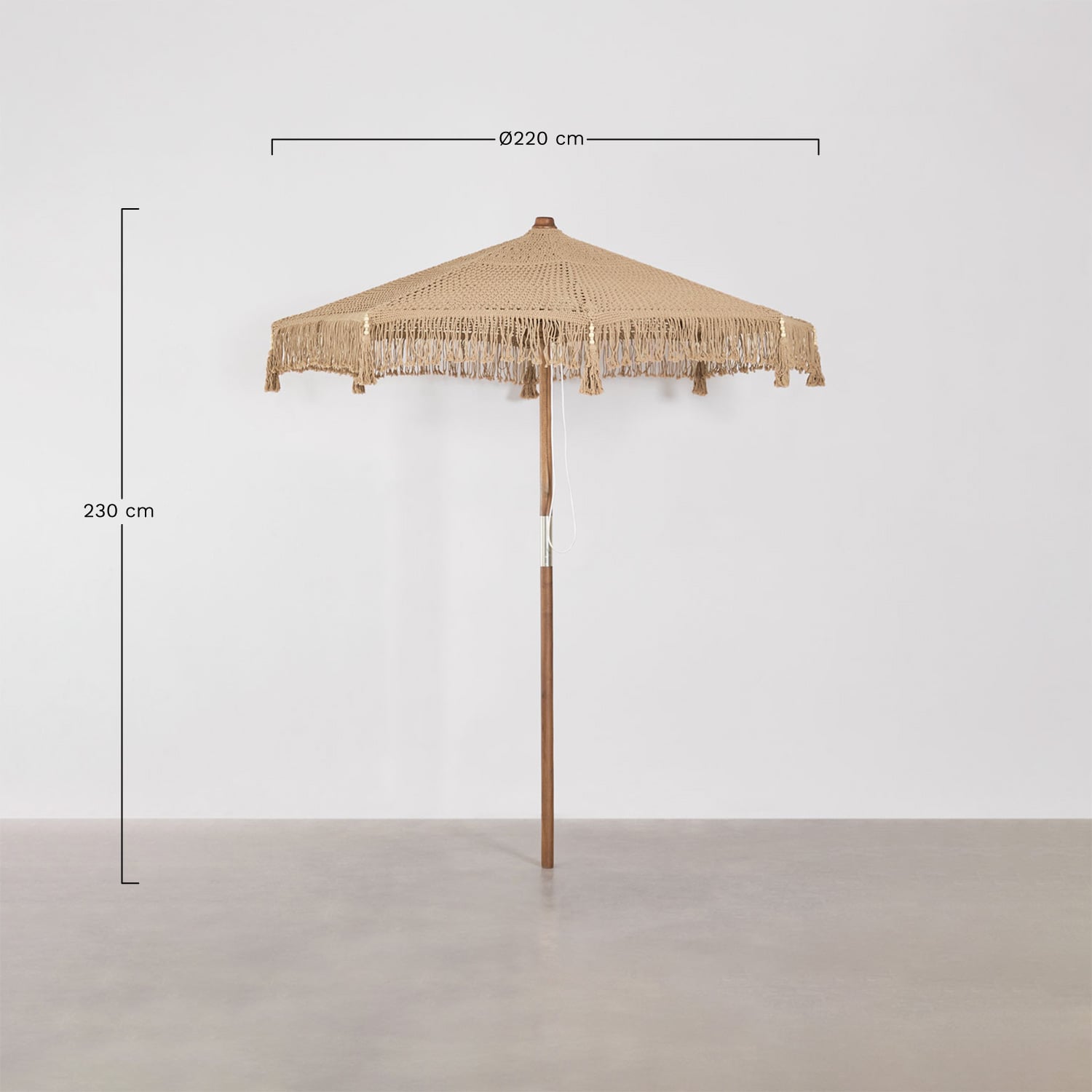 Outdoor Umbrella TONGARIKI, almond beige