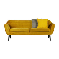 "Rocco" Sofa, 187cm, Aksomas, Ochre Spalva - Namų Idėja